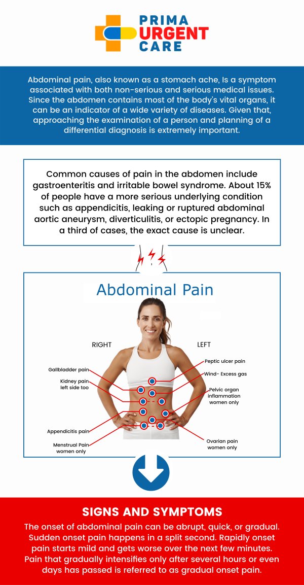 Lower abdominal pain in females can occur for many reasons, often related to digestive or urinary issues. At Prima Urgent Care, our professional team is here to evaluate your symptoms, provide timely testing if needed, and recommend the right treatment. Seeking care promptly helps relieve discomfort and ensures that any serious concerns are identified early. For more information, contact us today or book an appointment online. We are conveniently located at 3903 Fair Ridge Dr Suite Q, Fairfax, VA 22033. Lower abdominal pain in females can occur for many reasons, often related to digestive or urinary issues. At Prima Urgent Care, our professional team is here to evaluate your symptoms, provide timely testing if needed, and recommend the right treatment. Seeking care promptly helps relieve discomfort and ensures that any serious concerns are identified early. For more information, contact us today or book an appointment online. We are conveniently located at 3903 Fair Ridge Dr Suite Q, Fairfax, VA 22033.
