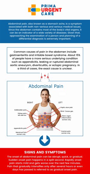 Lower abdominal pain in females can occur for many reasons, often related to digestive or urinary issues. At Prima Urgent Care, our professional team is here to evaluate your symptoms, provide timely testing if needed, and recommend the right treatment. Seeking care promptly helps relieve discomfort and ensures that any serious concerns are identified early. For more information, contact us today or book an appointment online. We are conveniently located at 3903 Fair Ridge Dr Suite Q, Fairfax, VA 22033. Lower abdominal pain in females can occur for many reasons, often related to digestive or urinary issues. At Prima Urgent Care, our professional team is here to evaluate your symptoms, provide timely testing if needed, and recommend the right treatment. Seeking care promptly helps relieve discomfort and ensures that any serious concerns are identified early. For more information, contact us today or book an appointment online. We are conveniently located at 3903 Fair Ridge Dr Suite Q, Fairfax, VA 22033.